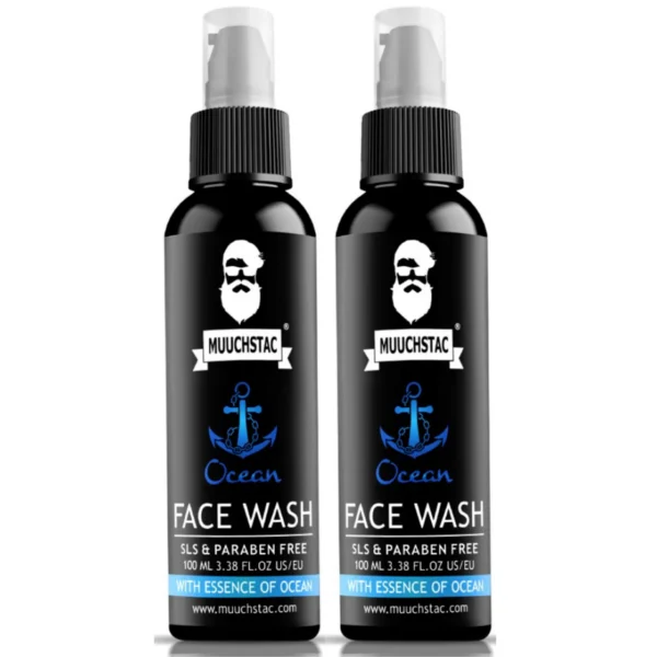 Muuchstac Ocean Face Wash for Men: A Refreshing Cleanser Experience 100ml - Image 4