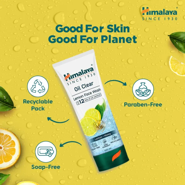 Himalaya Oil Clear Lemon Face Wash 100ml - Image 4