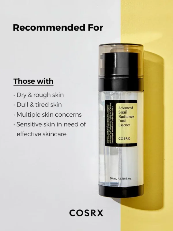 Cosrx Advanced Snail Radiance Dual Essence 80ml - Image 7