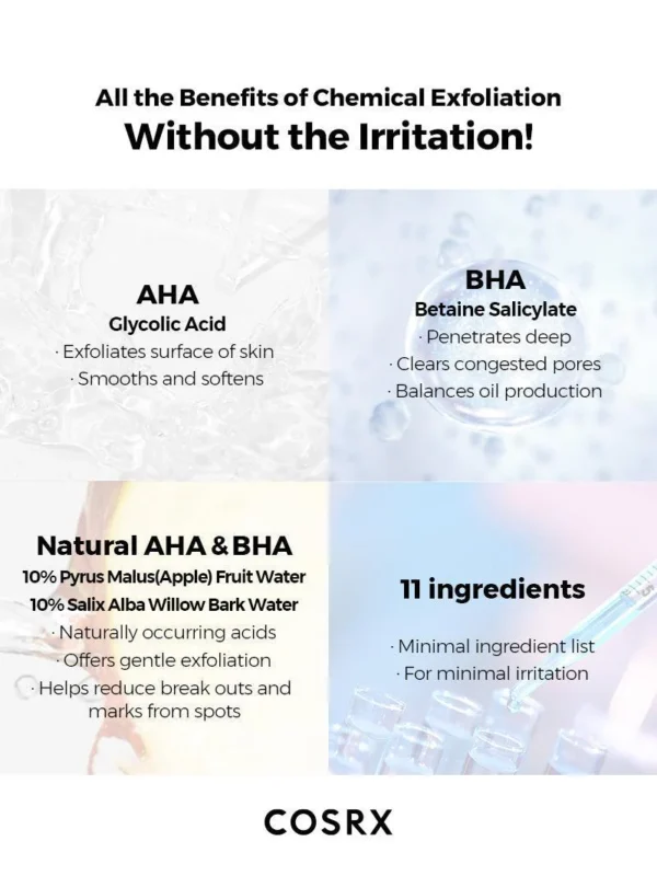 Cosrx AHA/BHA Clarifying Treatment Toner 150ml - Image 5