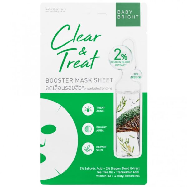 Baby Bright Clear & Treat Booster Mask Sheet 20gm - Image 7
