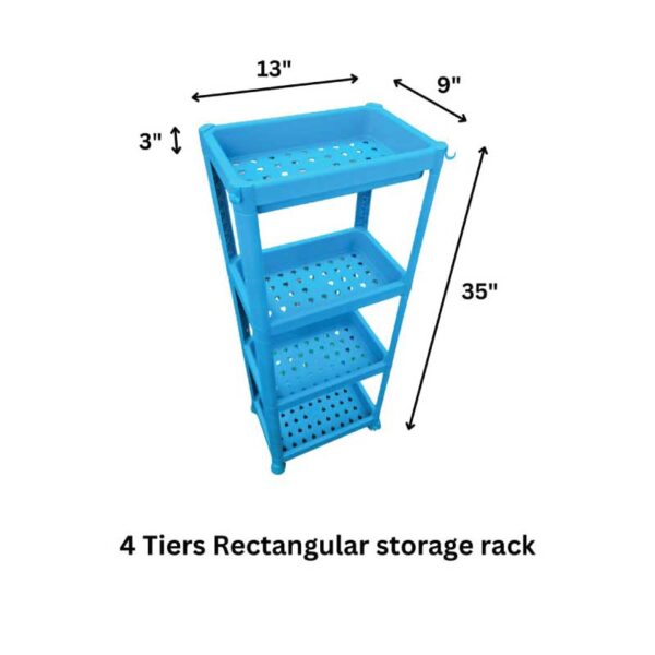 4 Tiers Rectangular Storage Rack - Image 2